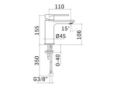 Смеситель для раковины MAMOLI SADLER 4603SI306001