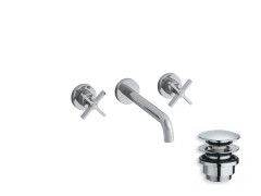 Наружные части настенного смесителя для раковины CRISTINA CROSS ROAD CR24277