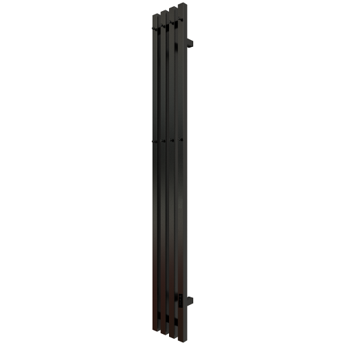 Полотенцесушитель Электрич. с/т GROIS Quartet GR-125 180х1500 П3 RAL 9005 R черный матовый