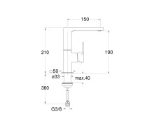 Смеситель для раковины CRISTINA OMEGA OG92851