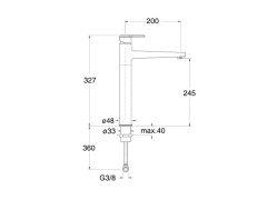 Смеситель для раковины CRISTINA DIARIO DI92251