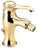 Emmevi Tiffany, однорычажный смеситель для биде с донным клапаном, цвет золото