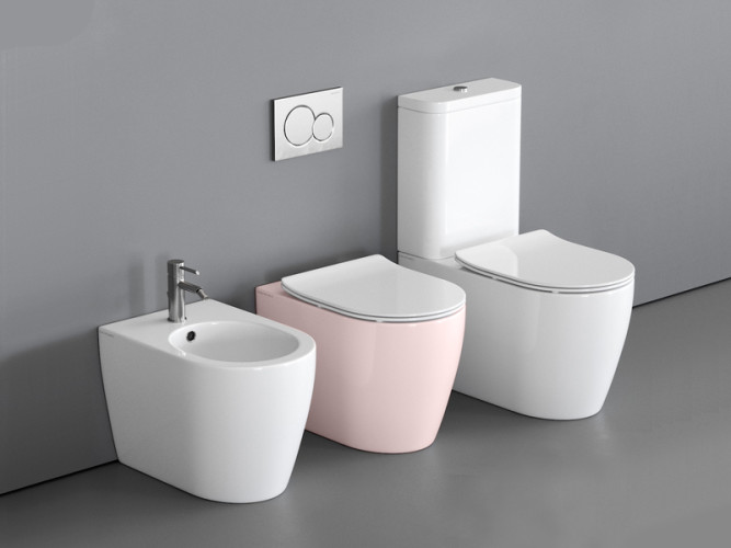 Унитаз напольный, безободковый Scarabeo MOON 5522/CL/54