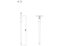 ножка для раковины Scarabeo CASTELLANA 5355/OR
