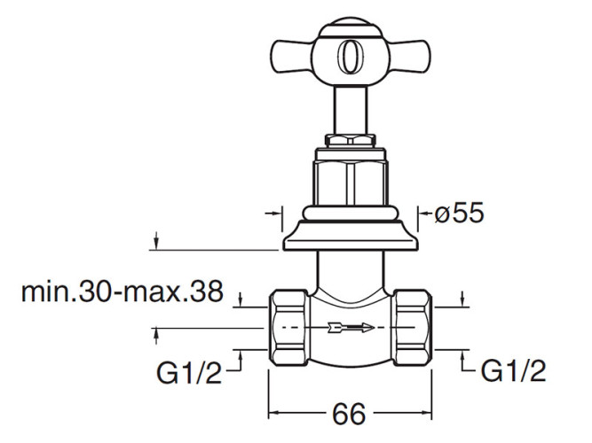 Запорный кран CRISTINA LONDRA LD62051