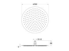 Верхний душ CRISTINA SANDWICH PD04951