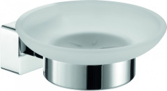 Sanibano Argos, настенная стеклянная мыльница, цвет хром