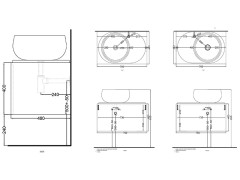 Тумба под раковину CIELO DELFO DEC76L BA