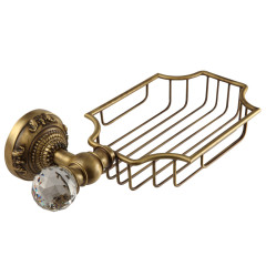 Решётка-корзинка настенная, бронза/Swarovski Migliore Cristalia