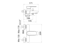 Смеситель для ванны MAMOLI SADLER 160200006021