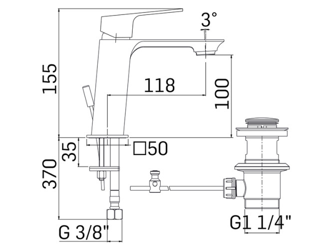 Смеситель для раковины MAMOLI BLADE 489100000051