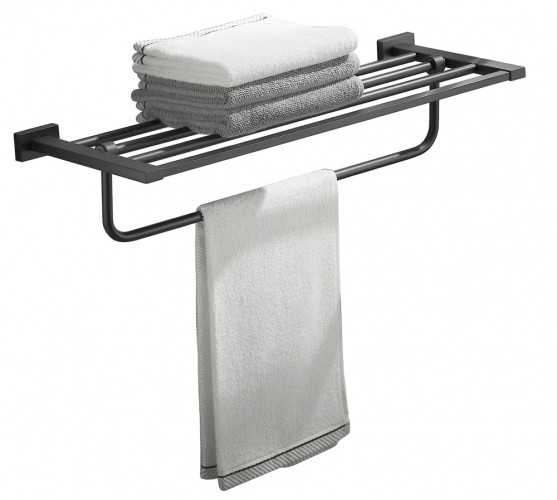 5019-C Полотенцедержатель двойной  (ЧЕРНЫЙ) ViEiR  (10/1шт)