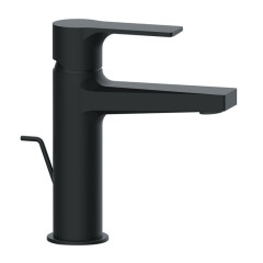 Daniel Reflex, однорычажный смеситель для раковины (излив 13,1 см), с донным клапаном, цвет черный матовый