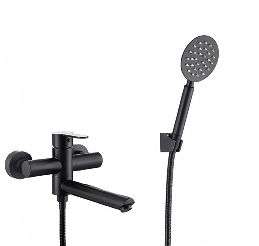 313531-C Смес. од. для ванны кор. (НЕРЖ, ЧЕРНЫЙ) ViEiR (8/1шт)