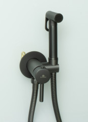 42101-Q Set Смеситель встраива. для биде КРУГ. (ГРАФИТ) GANZER (10/1шт)