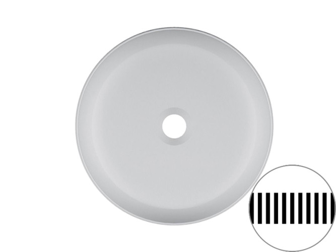 Раковина накладная Scarabeo GLAM 1807/RRNR