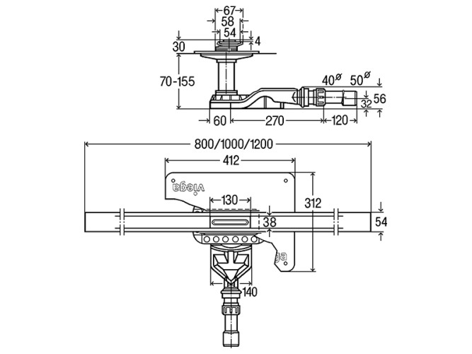 Душевой лоток VIEGA Advantix Cleviva 794514