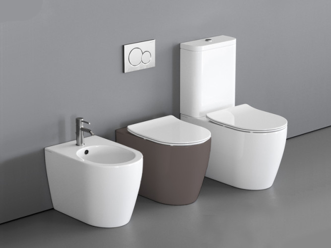 Унитаз напольный безободковый Scarabeo MOON 5522/CL/53