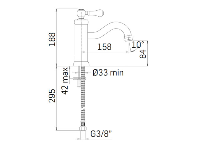 Смеситель для раковины MAMOLI COUNTRY 42930000000K