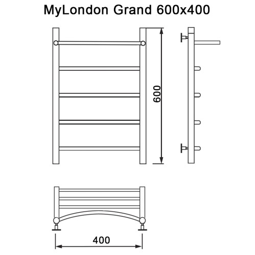 Полотенцесушитель MYFREA My London (Grand) 60/40