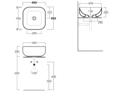 Раковина накладная SIMAS BALLOON BA 03