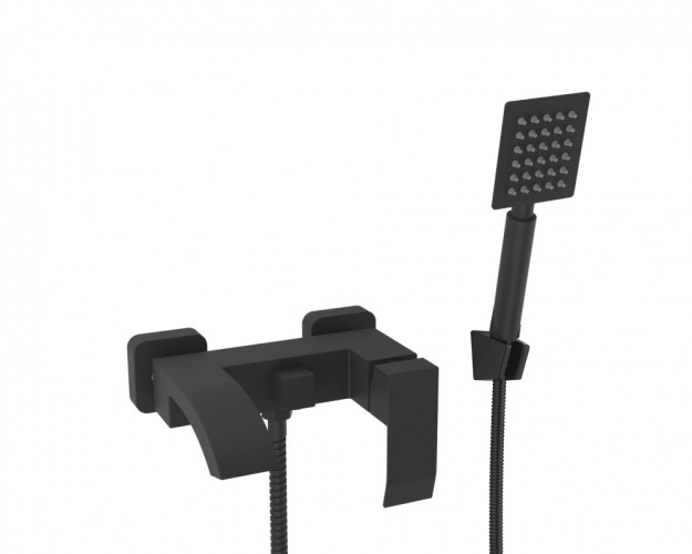 303531-C Смес. од. для ванны кор. кв. (НЕРЖ, ЧЕРНЫЙ) ViEiR (8/1шт)