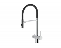 15019-L Смес. для кухни под фильт., МАГНИТ. (ХРОМ+ЧЕР.) ViEiR (10/1шт)