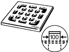 Решетка  VIEGA Advantix 554026