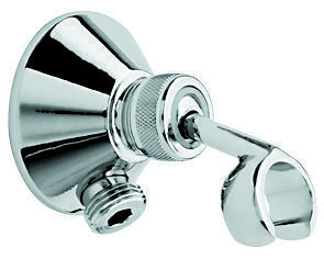 Emmevi, классический регулируемый держатель, с встроенным выводом воды из стены, для ручного душа, цвет золото