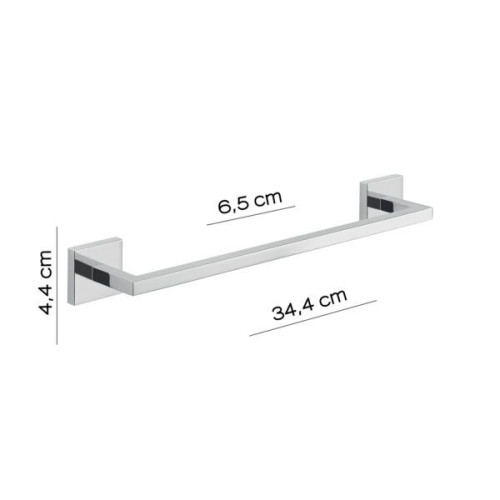 Gedy Elba, полотенцедержатель, длина 34,4 см, цвет хром