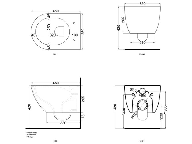 Унитаз подвесной CIELO ENJOY EJVSKR CO