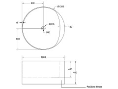 Ванна отдельностоящая RELAX DESIGN CIRCULAR LX01 opac
