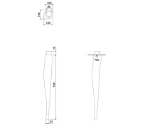 ножка для раковины Scarabeo CASTELLANA 5304