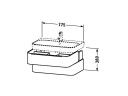 Тумба для раковины подвесная DURAVIT HAPPY D.2 H2636507575