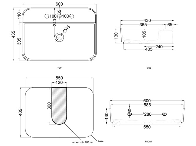 Раковина накладная/ подвесная CIELO SHUI COMFORT SHCOLARF BR