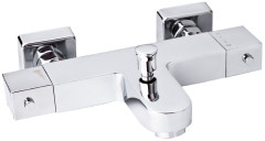 AQG QUARK, однорычажный смеситель для ванны с термостатом, цвет хром