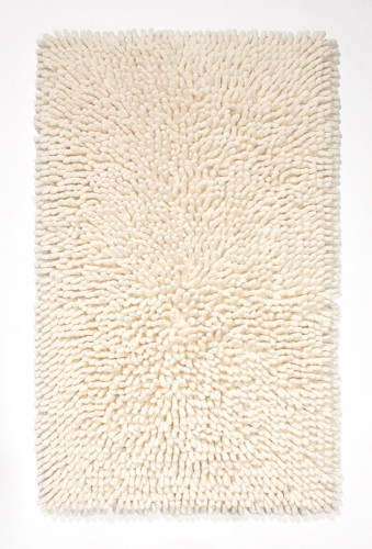 Batex Hair, двухсторонний квадратный коврик из 100% хлопка, размер 55x55 см, цвет натуральный