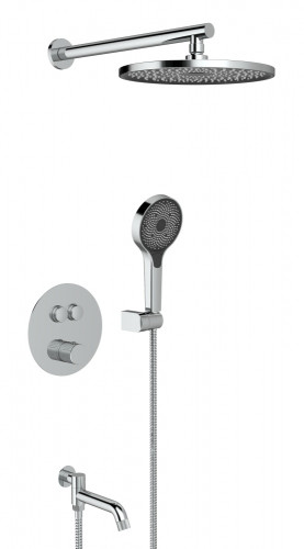 25005-3 Встроенный смес для ванны с 3-функ. термостат (ХРОМ) ViEiR  (6/1шт)