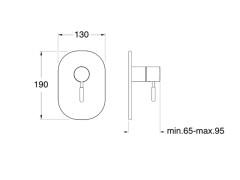 Cмеситель для душа CRISTINA IX IX68628