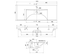 Раковина встраиваемая/подвесная Scarabeo ML 3007