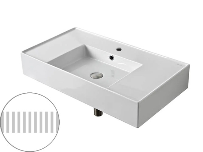 Раковина накладная/ подвесная Scarabeo TEOREMA 2.0 5123/RENT