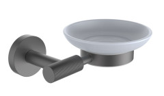 5503-G Мыльница нас., стеклянная (ГРАФИТ) ViEiR  (24/1шт)