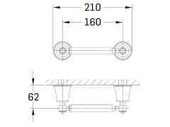 Держатель туалетной бумаги MAMOLI MADEMOISELLE 6900101