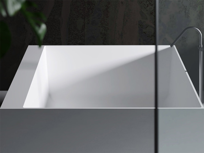 Ванна отдельностоящая RELAX DESIGN ESSEQUADRO LX01 opac