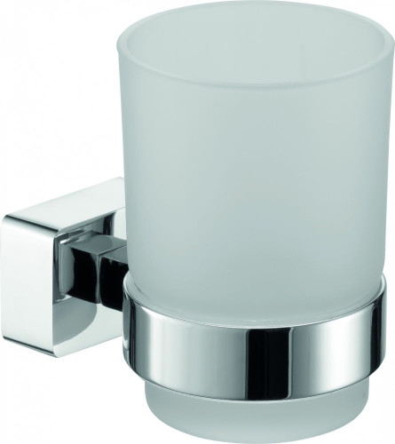 Sanibano Argos, настенный стеклянный стакан, цвет хром