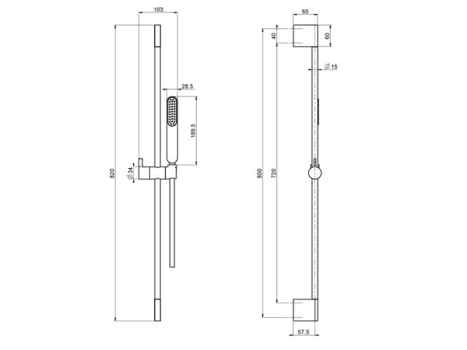 Душевой гарнитур FIMA CARLO FRATTINI WELLNESS F2391CR