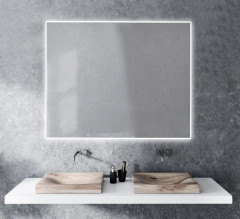 Xpertials Shira, квадратное зеркало Led 80х80 см: датчик подсветки с диммером