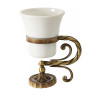 Стакан настольный, керамика/бронза Migliore Edera