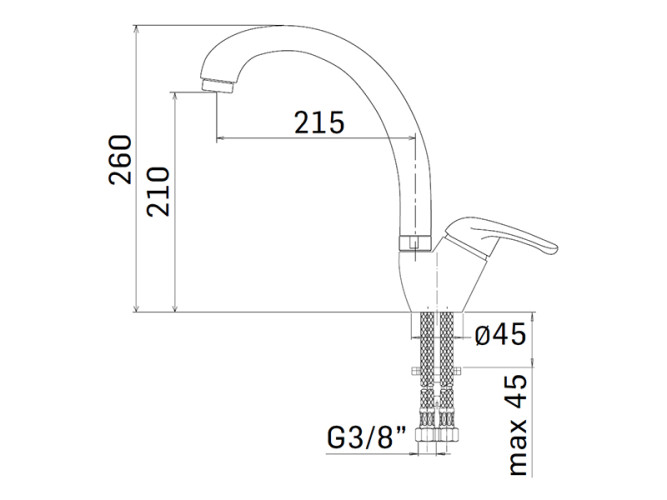 Смеситель для кухни MAMOLI PROGRAMMA CUCINA 765900000001