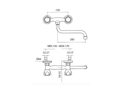 Кран для раковины MAMOLI ALFA-BETA 70330741B121